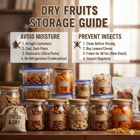 Dry Fruits Storage Guide to Avoid Moisture and Insects