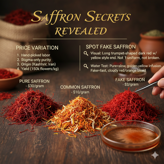 Why Saffron Prices Vary and How to Spot Fake Saffron?