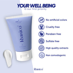 Runico Acne Eliminator Face Wash – 120ml  Daily Acne & Scar Treatment with 2% Salicylic Acid + Tea Tree Oil