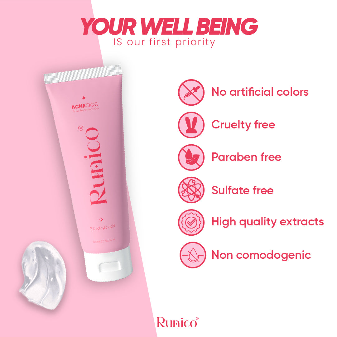 Runico Acne Ace Gel || 60 Ml || Effective Gel For Active Acne || Skin Care Magic