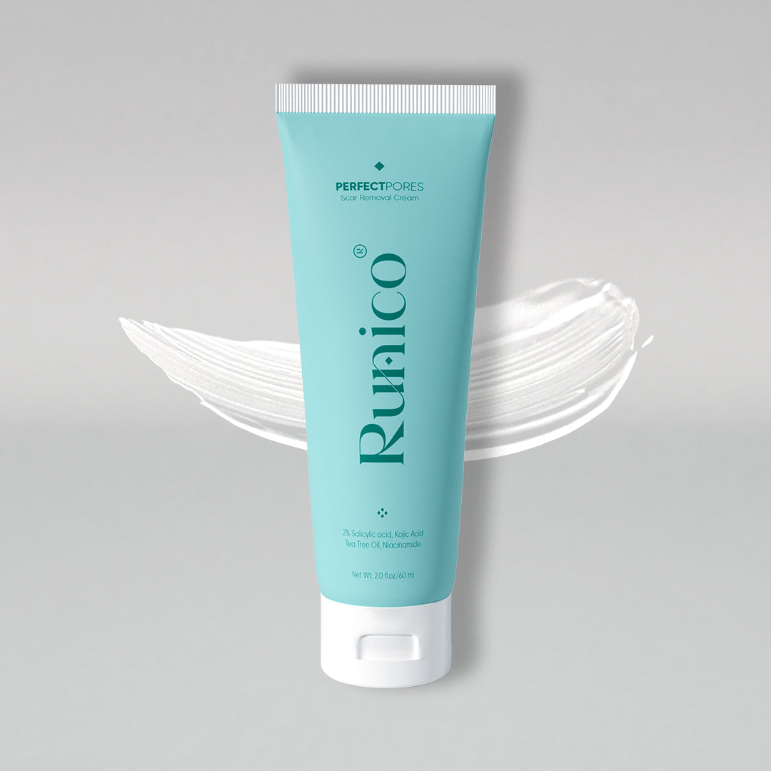 Runico Perfect Pores Scar Cream || 60 Ml || Effective for Acne Scars and spots || Best for Skin Pigmentation || Skin Care Magic