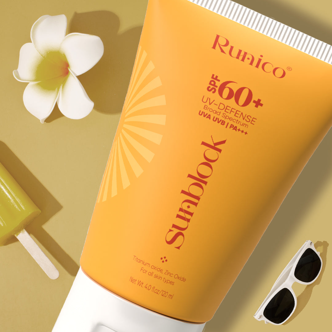 Runico UV Defense Sunblock || SPF 60+ || Broad Spectrum || UVA || UVB || PA +++ || Skin Care Magic